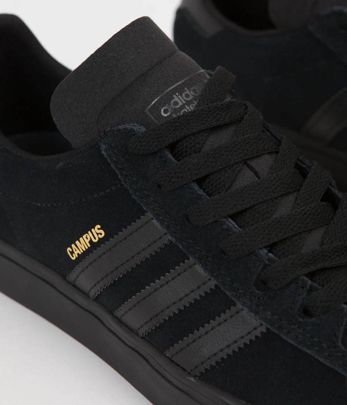 Adidas Campus Vulc II Shoes - Core Black / Core Black / Core Black