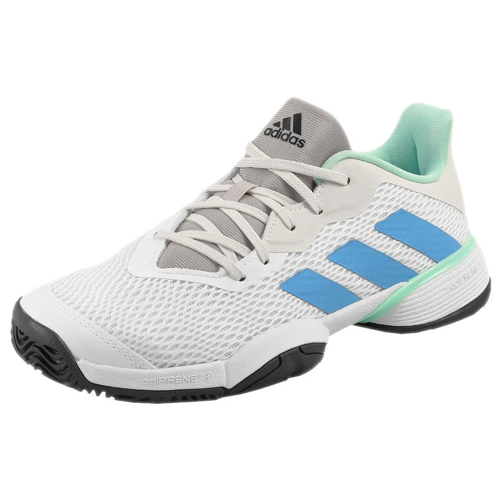 adidas Junior Barricade K - Cloud White/Pulse Blue