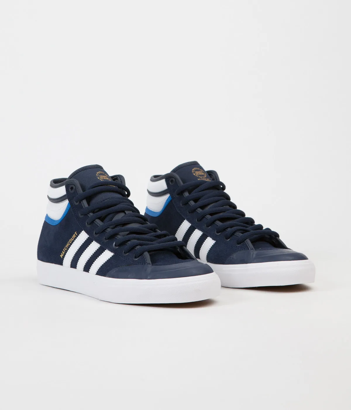 Adidas Matchcourt High RX2 Shoes - Collegiate Navy / White / Bluebird