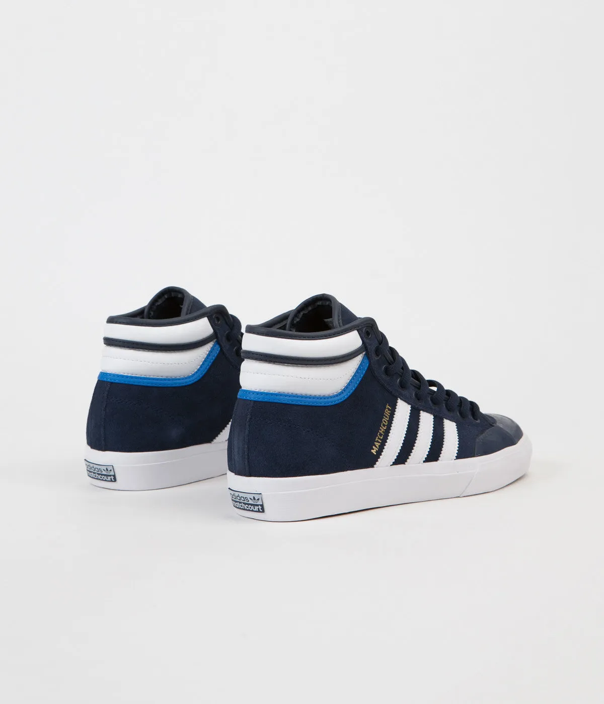 Adidas Matchcourt High RX2 Shoes - Collegiate Navy / White / Bluebird