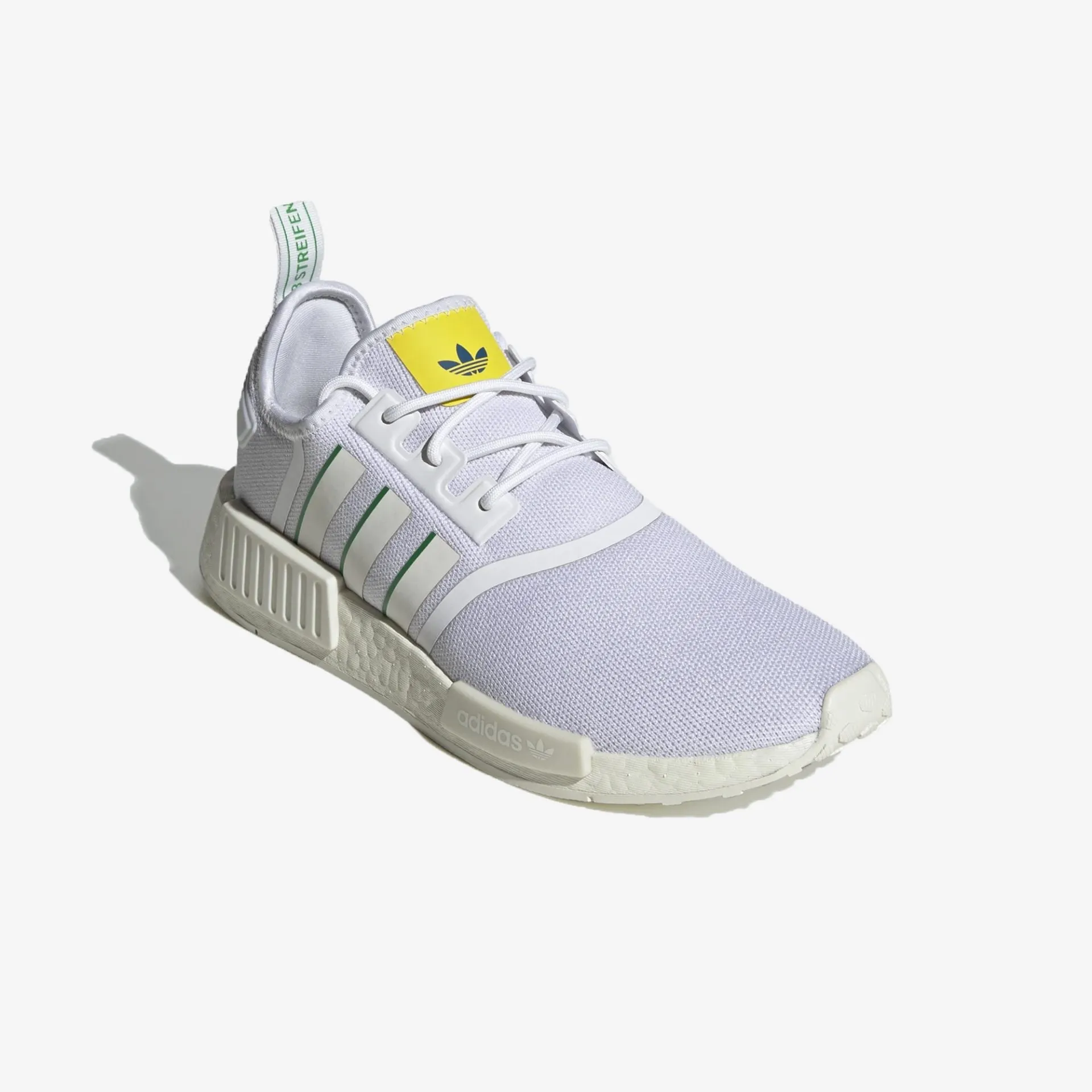 Adidas Originals | NMD_R1  { OFF WHITE/GREEN