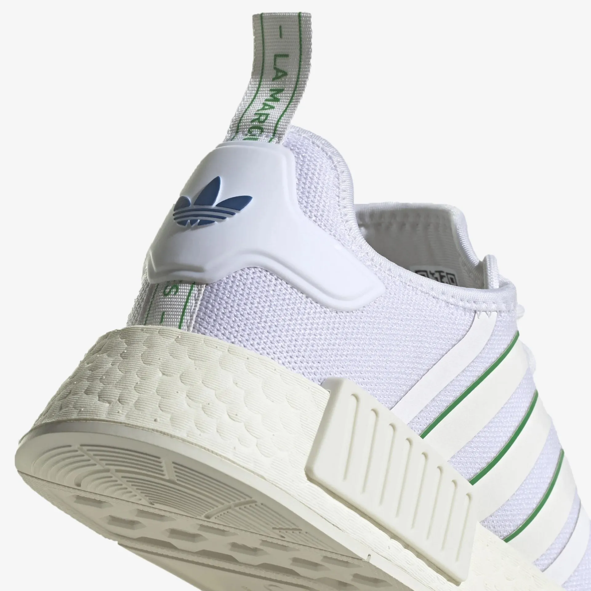 Adidas Originals | NMD_R1  { OFF WHITE/GREEN