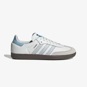 Adidas Originals | SAMBA OG  { CORE WHITE/HALO BLUE/GUM