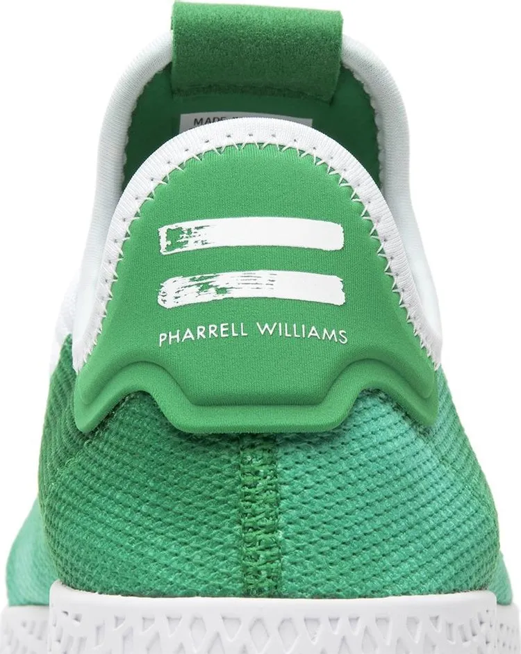 Adidas Pharrell x Tennis Hu Holi 'Bright Green' Sneakers, Green