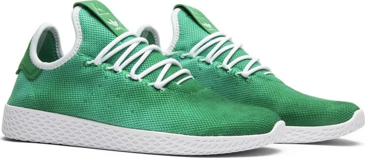 Adidas Pharrell x Tennis Hu Holi 'Bright Green' Sneakers, Green