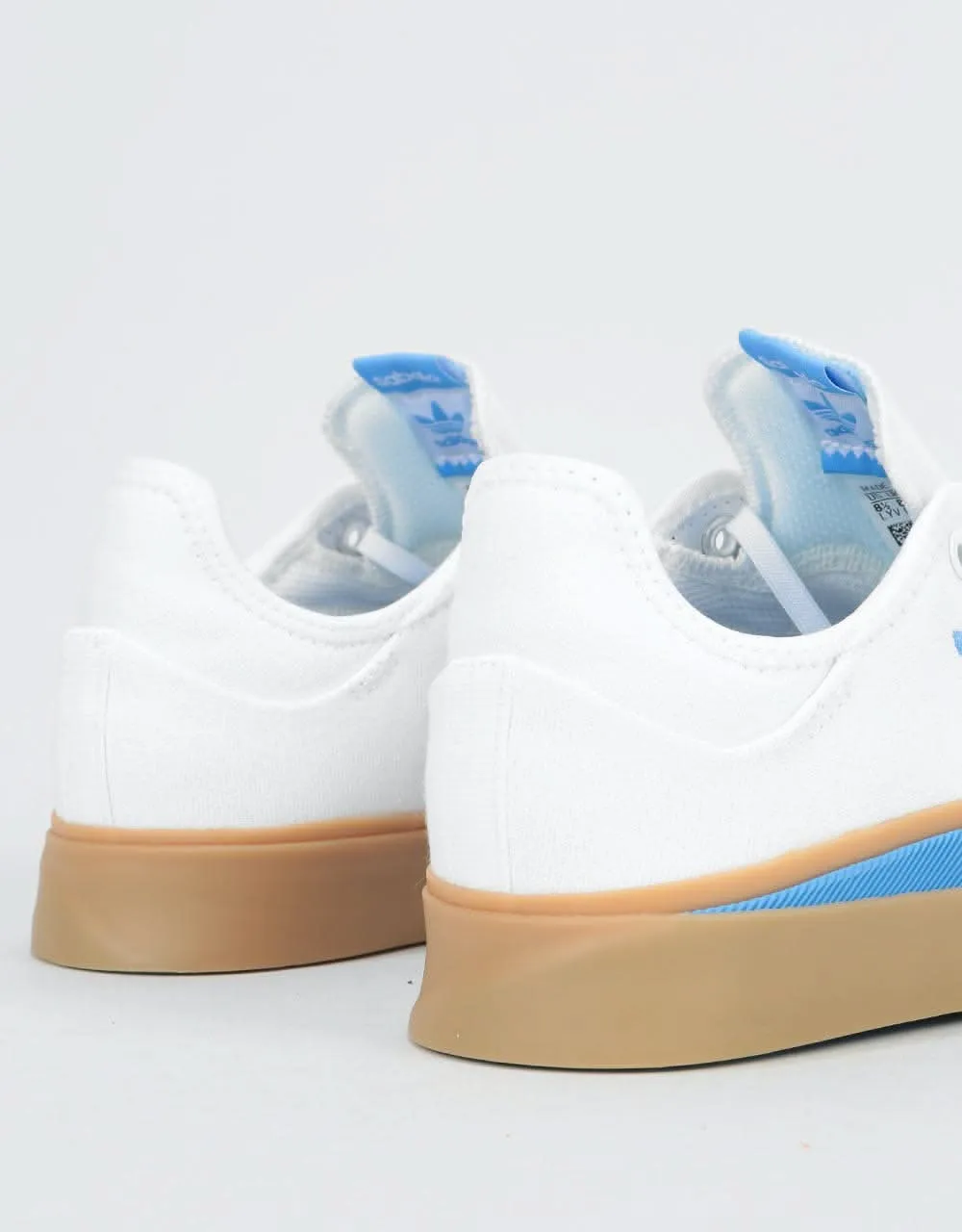 adidas Sabalo Skate Shoes - White/Real Blue/Gum