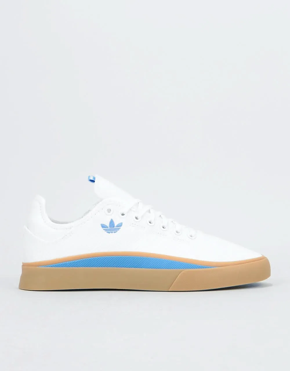 adidas Sabalo Skate Shoes - White/Real Blue/Gum