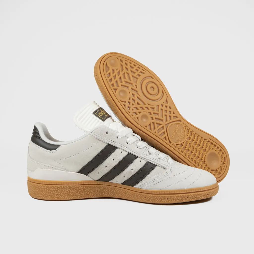 Adidas Skateboarding - Busenitz Shoes - Crystal White / Shadow Olive / Gum 3