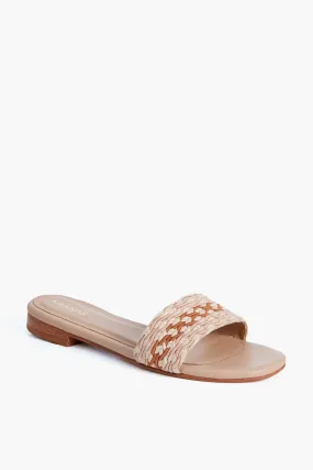 Almond Taboga Multi Color Raffia Sandal