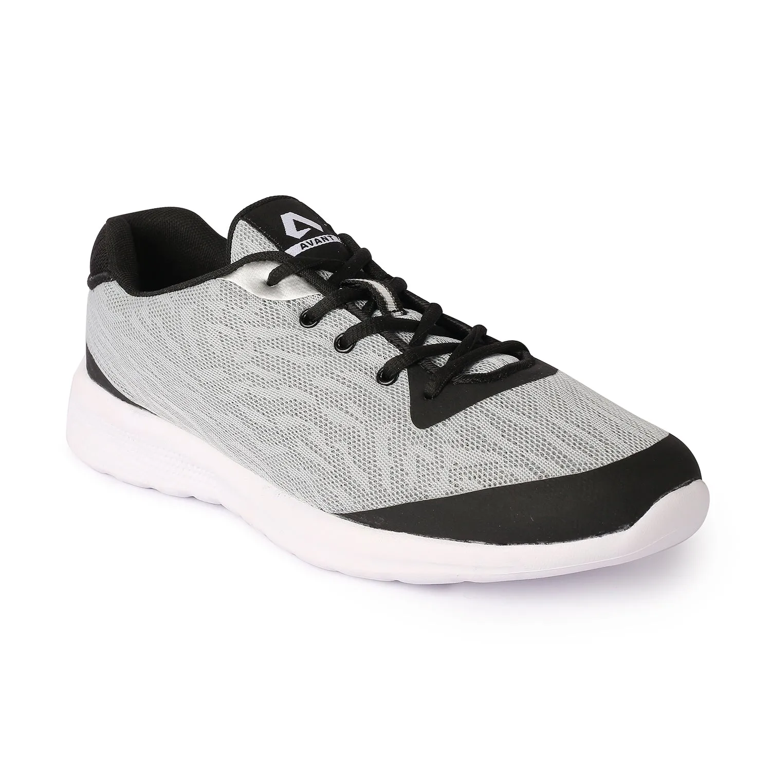 Avant Men's Mesh Performance Running & Gym Shoes - Grey/Black