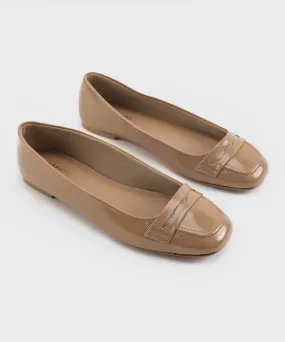 Beige Loafers