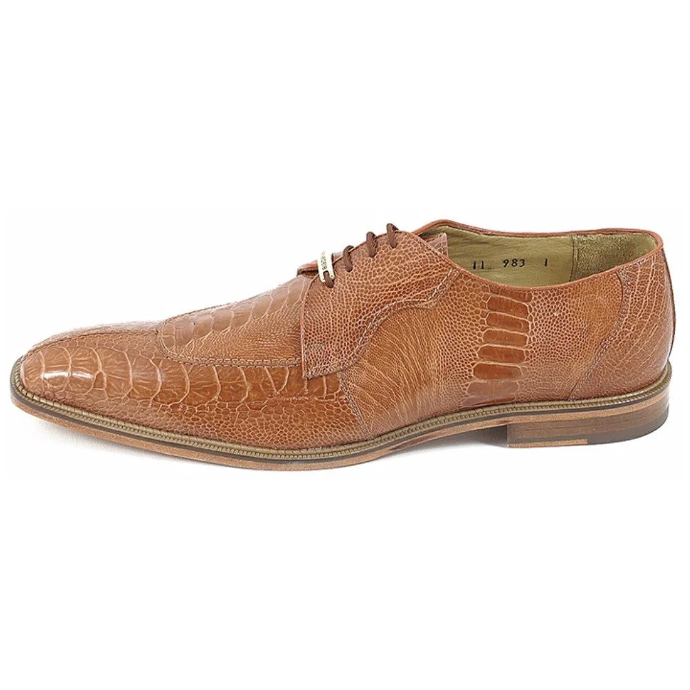 Belvedere Siena Amber Genuine Ostrich Lace-Up