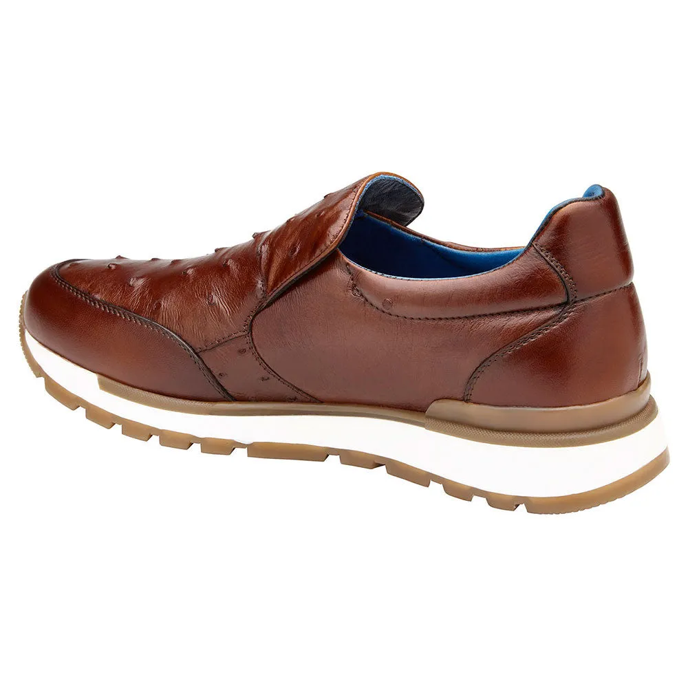 Belvedere Sport Cramer Genuine Ostrich & Soft Italian Calf Leather Shoes