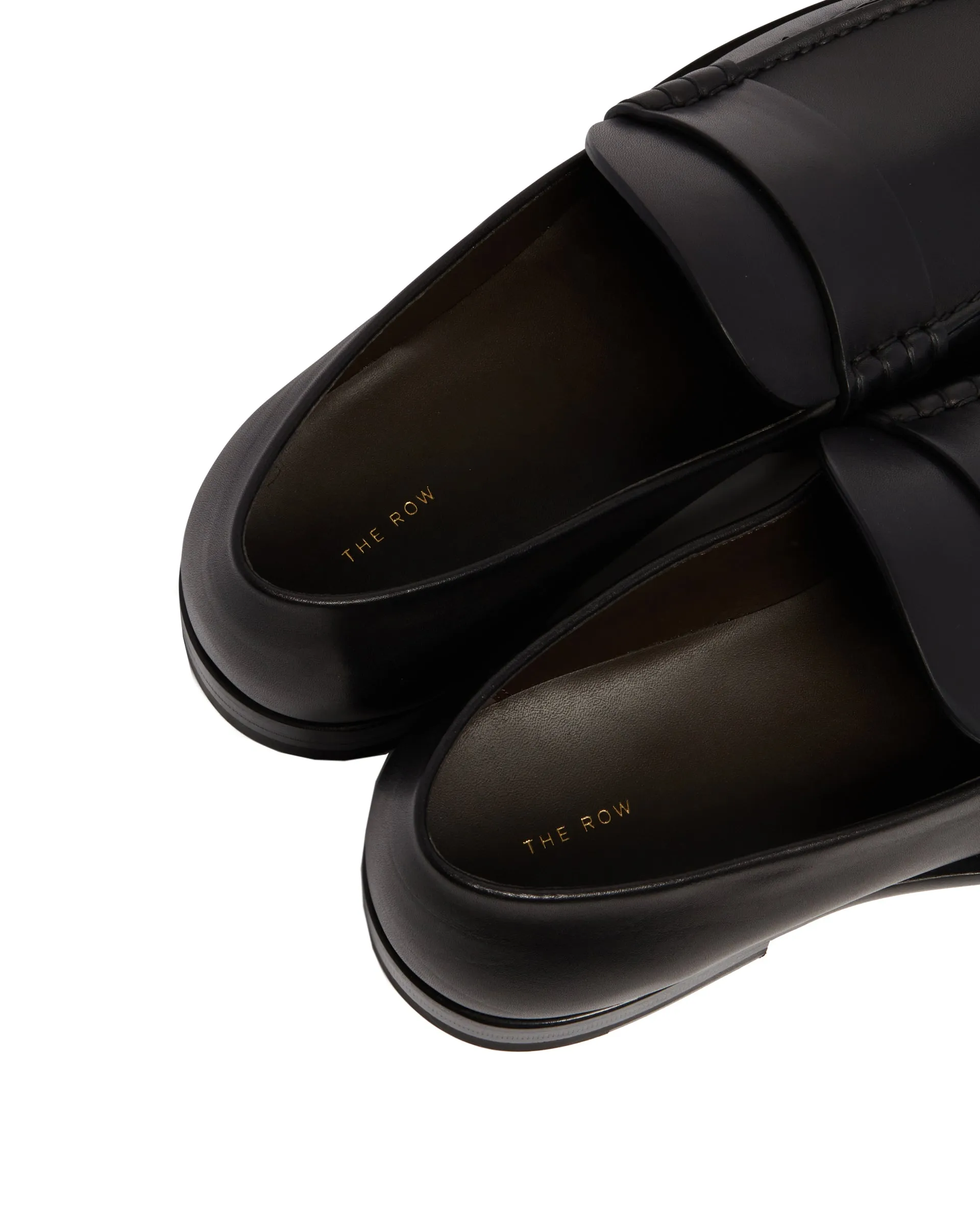 Black Novus Leather Loafers