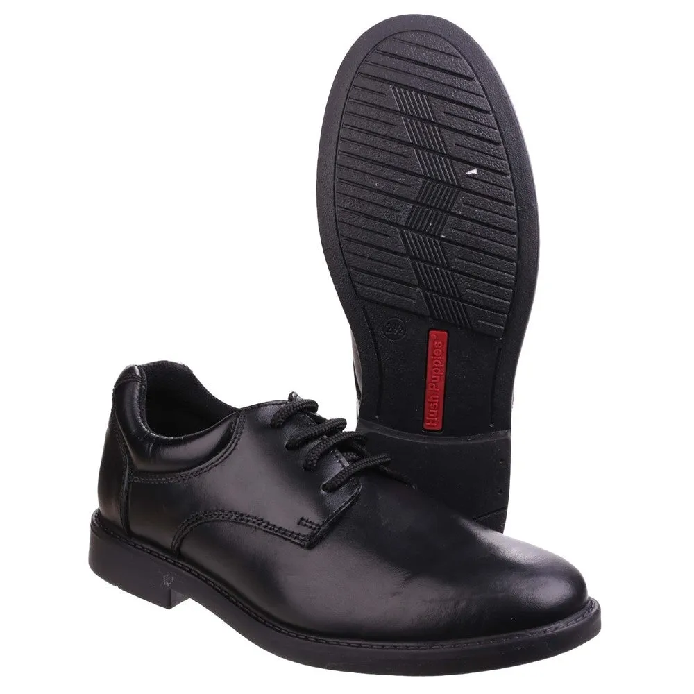 Black Tim Junior School Shoes