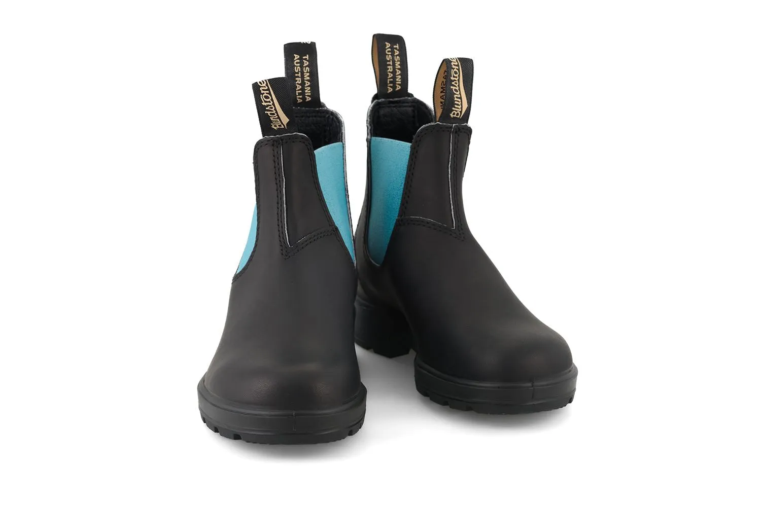 Blundstone 2207 Black Blue Slip On Chelsea Boots