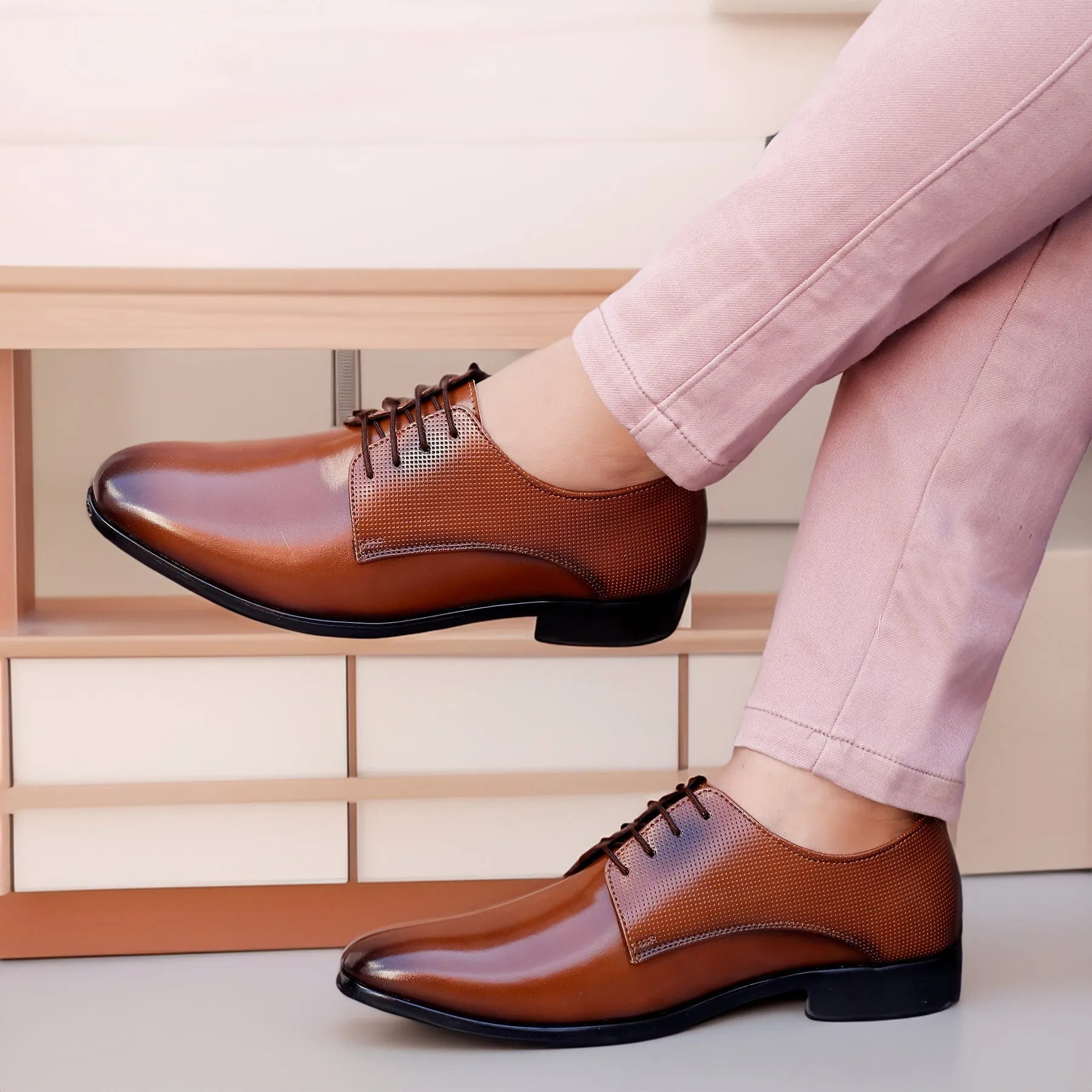 Bxxy's Vegan Leather Lace-up Formal Shoes