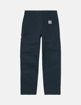 Carhartt-WIP Single Knee Pant - Duck Blue Rinsed