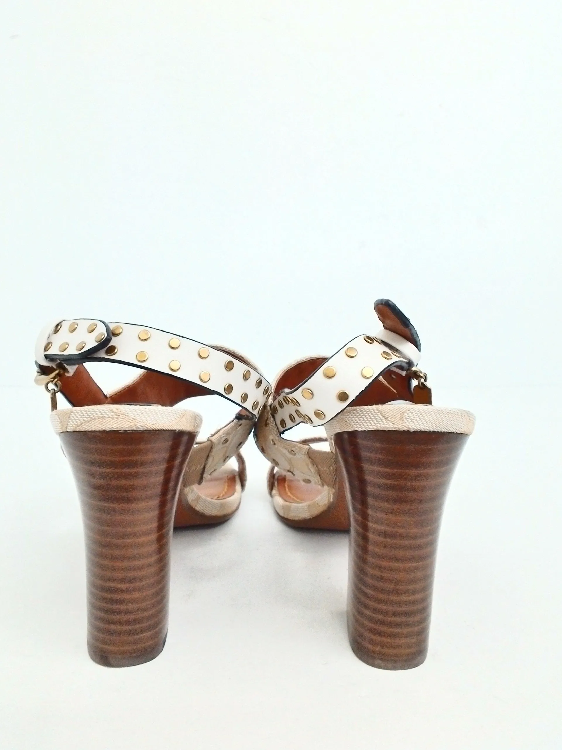 Coach Women's Brown Heeled Sandals Size 7 B