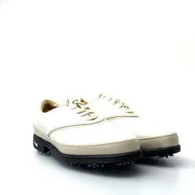 Comfortable Nike Womens Size 7 White Golf Shoes Leather Air Comfort Verdana Lace Up NEW