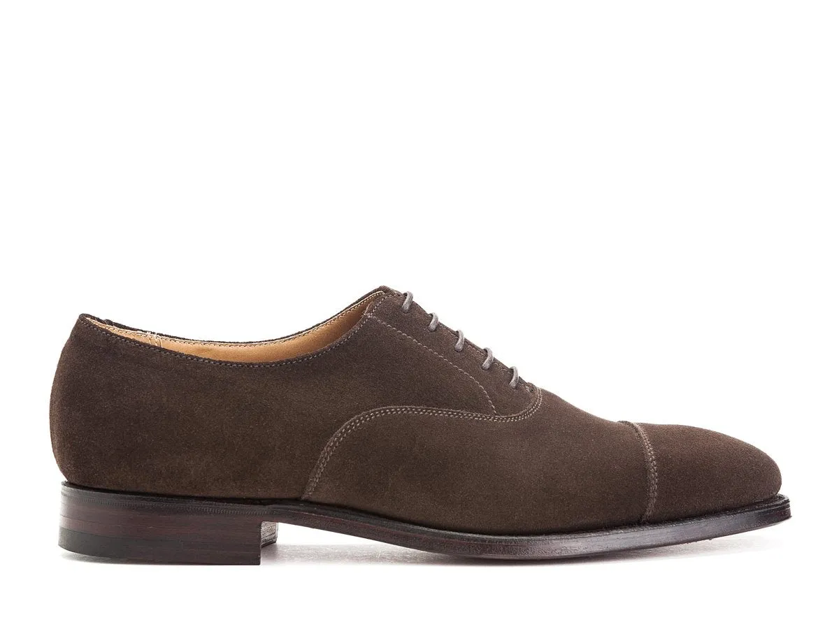 Connaught Dark Brown Suede