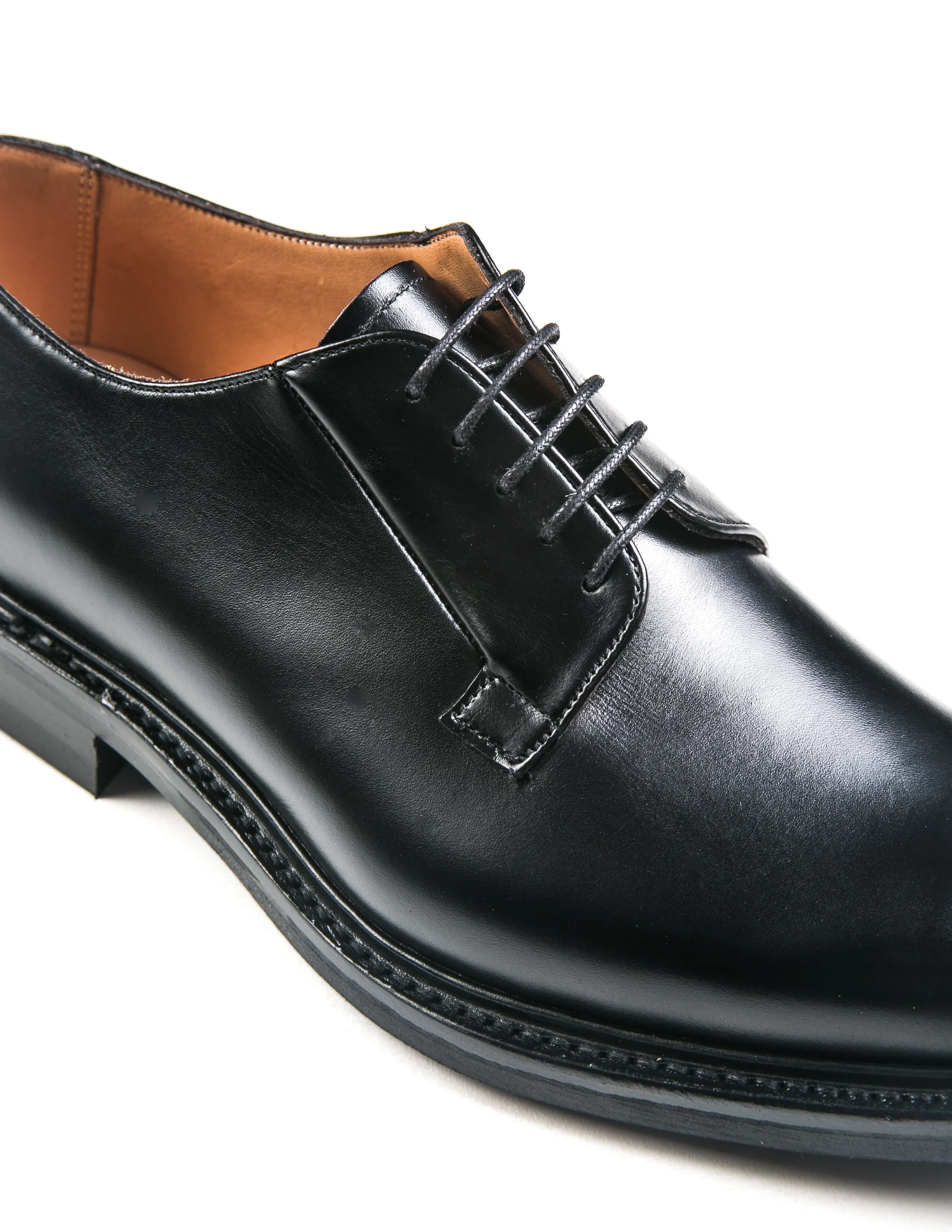 Deal II Derby in Black Calf Leather