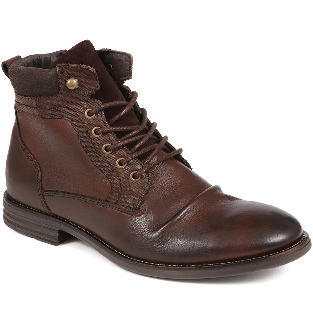 Docklands Leather Lace-Up Boots - DOCKLANDS / 321 008