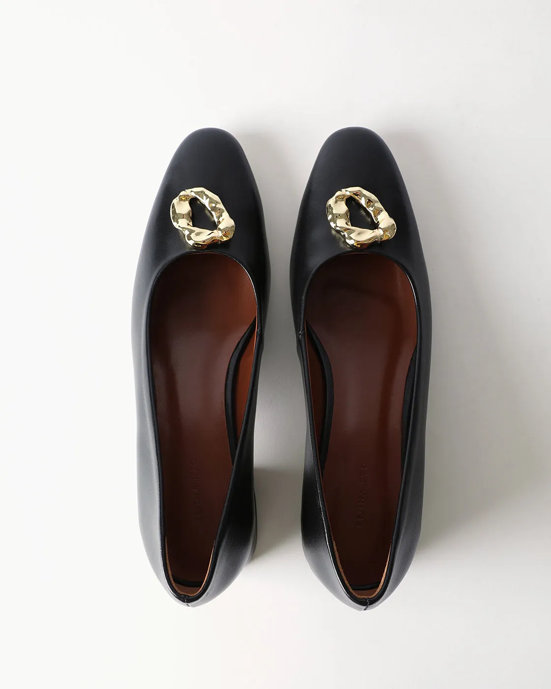 Doughnut Pumps Leather Nappa Black