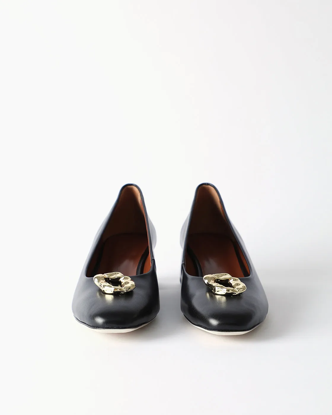 Doughnut Pumps Leather Nappa Black