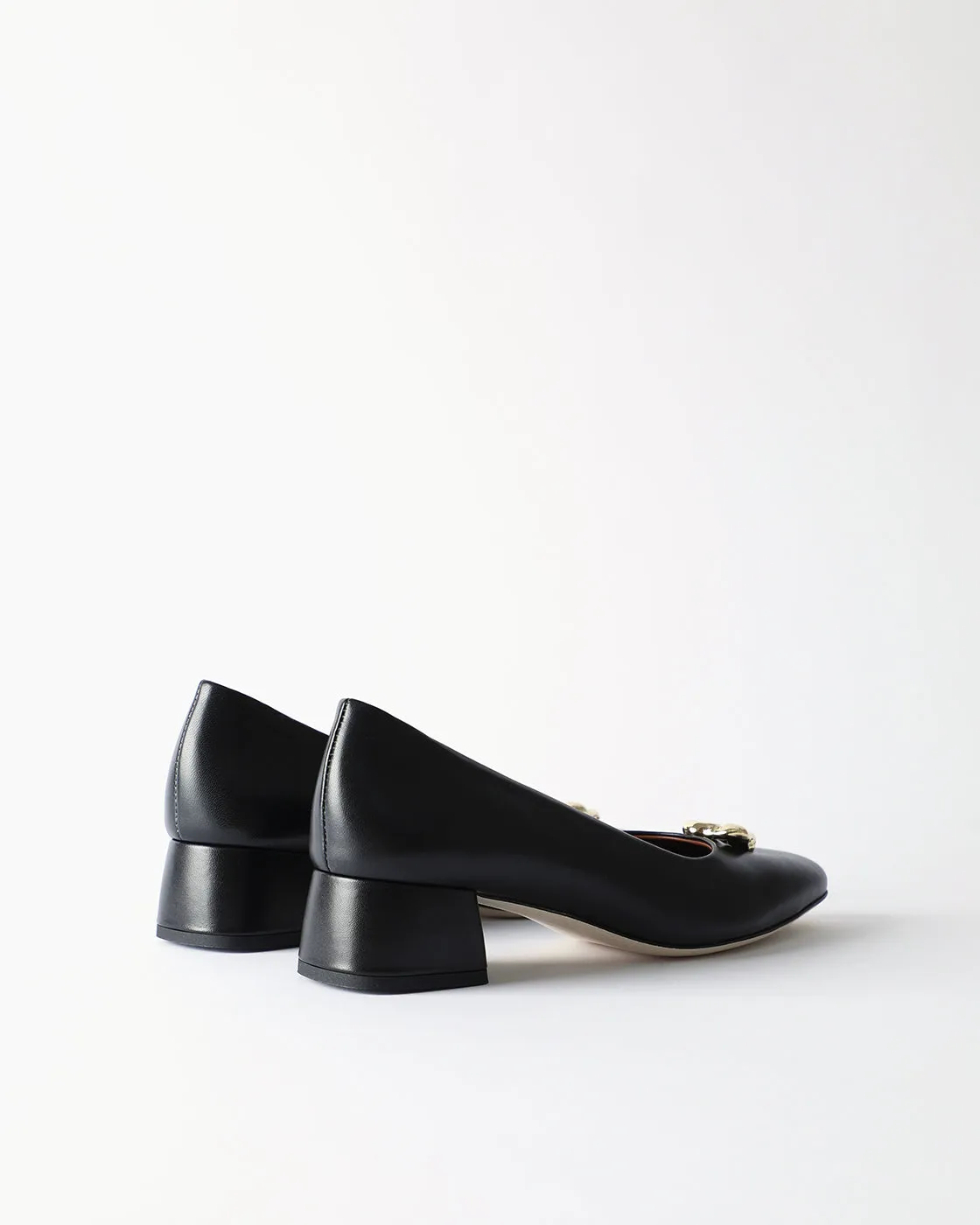 Doughnut Pumps Leather Nappa Black