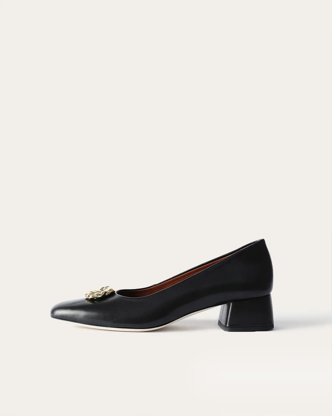 Doughnut Pumps Leather Nappa Black