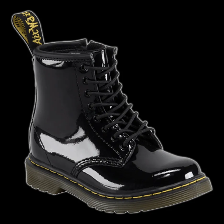 Dr Martens - Toddler 8 Eyelet Black Patent Leather Boot