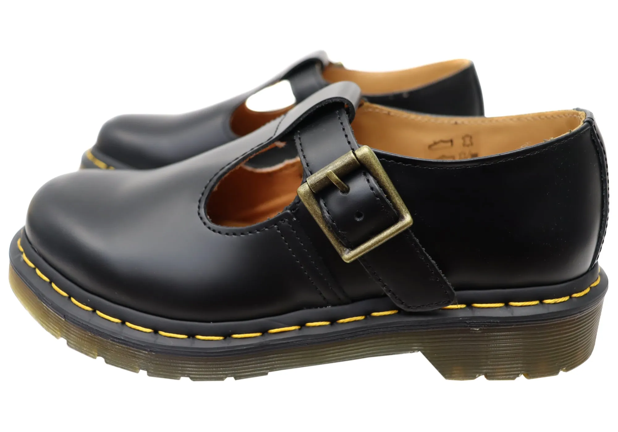 Dr Martens Womens Polley Smooth Mary Jane Comfortable Leather Shoes