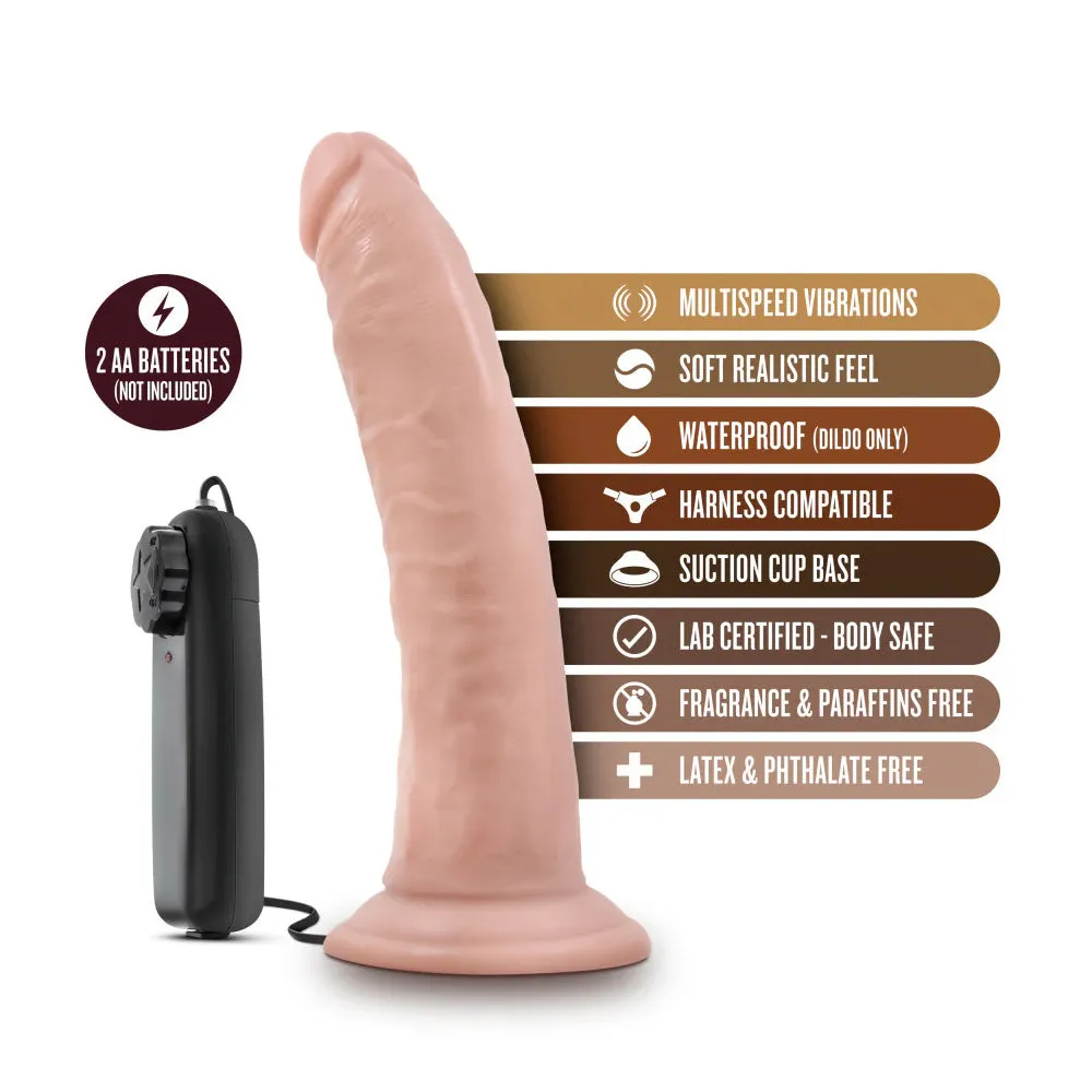 Dr. Skin Dr. Dave Realistic 7" Vibrating PVC Dildo