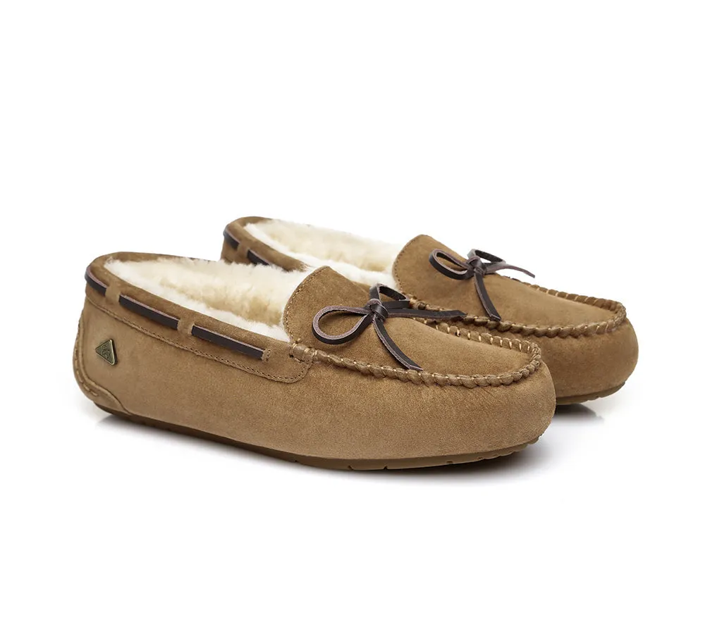 EVERAU® UGG Women Sheepskin Wool Bow Casual Miracle Moccasins