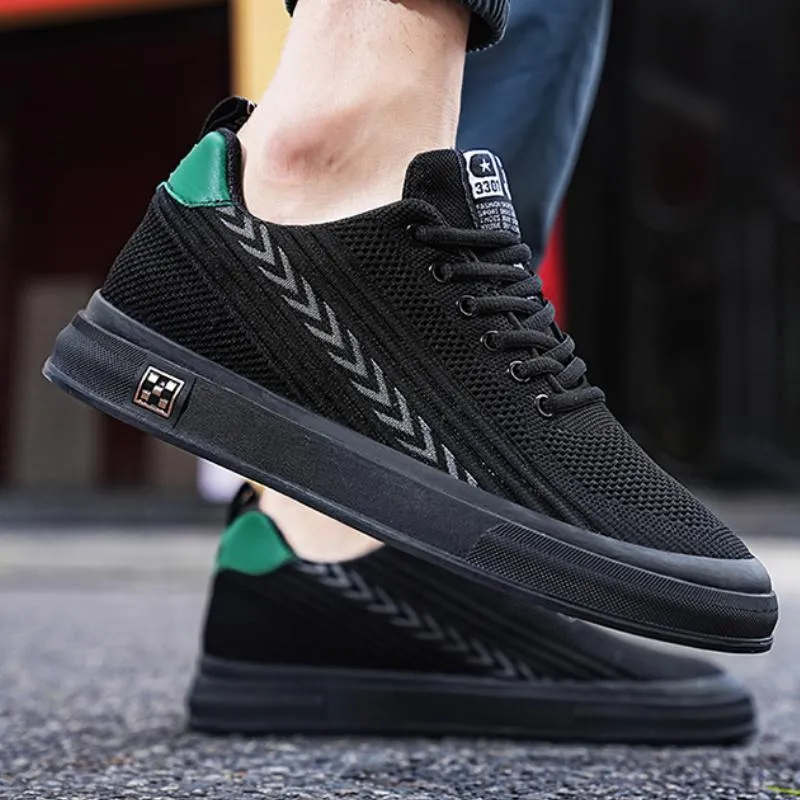 Fly woven mesh fashion athleisure board shoes