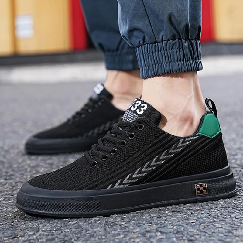 Fly woven mesh fashion athleisure board shoes