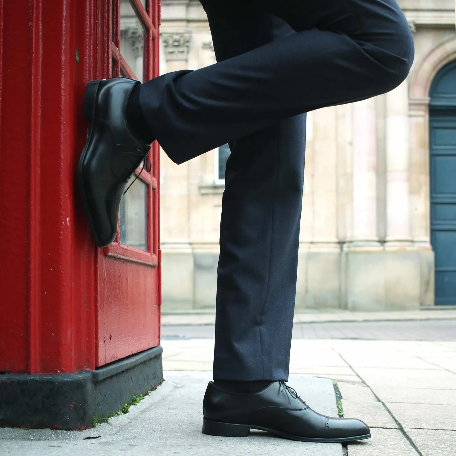 Harrow Cap Toe Oxford Black