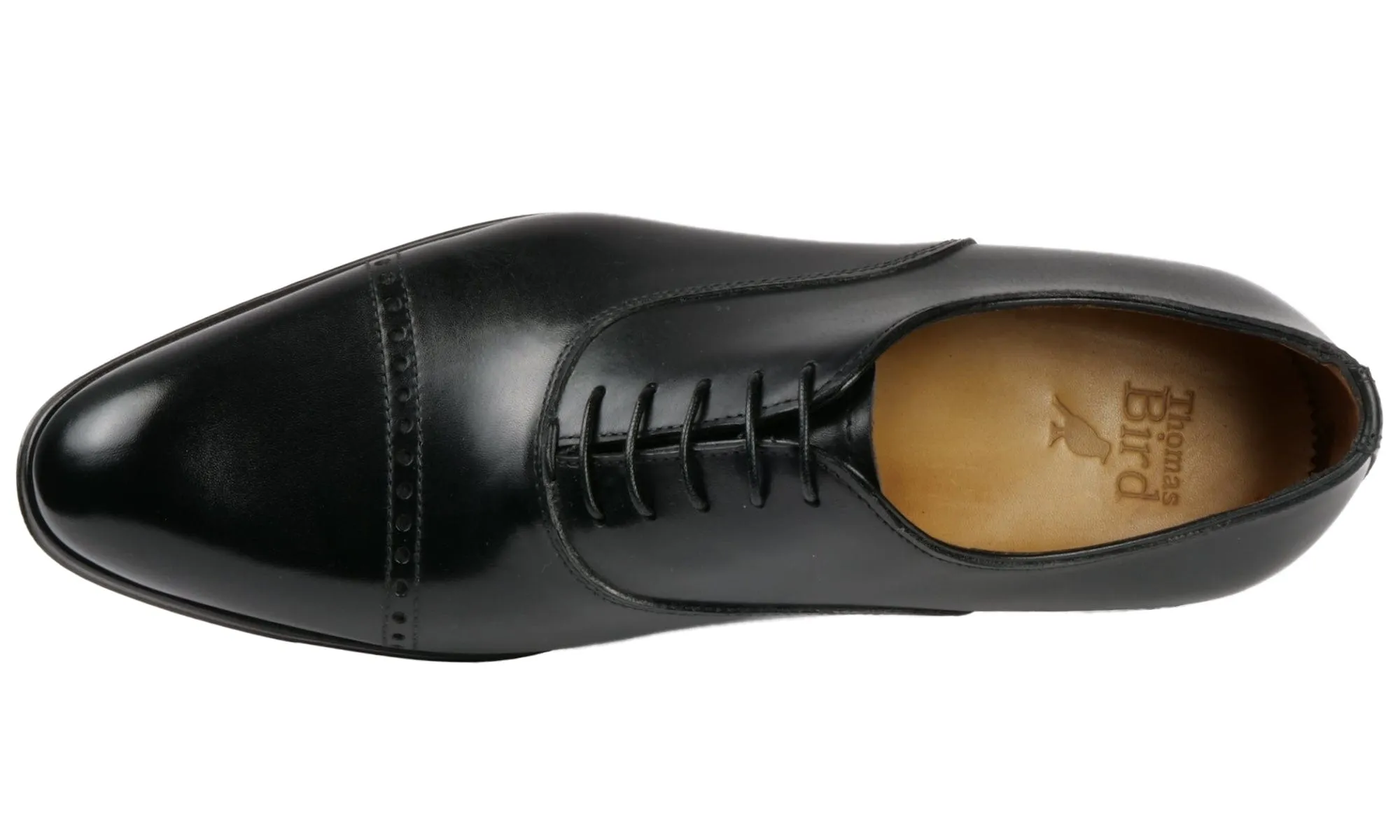 Harrow Cap Toe Oxford Black