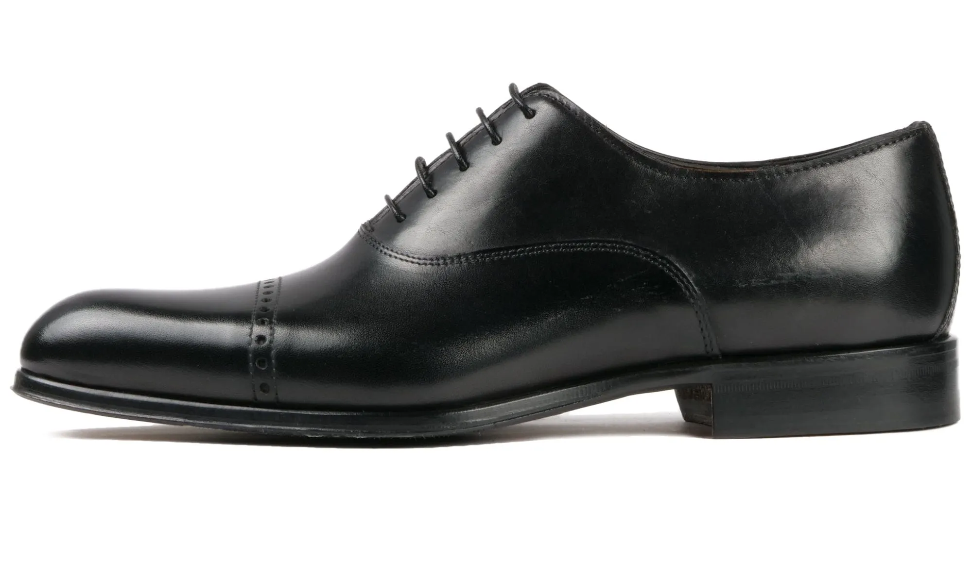 Harrow Cap Toe Oxford Black