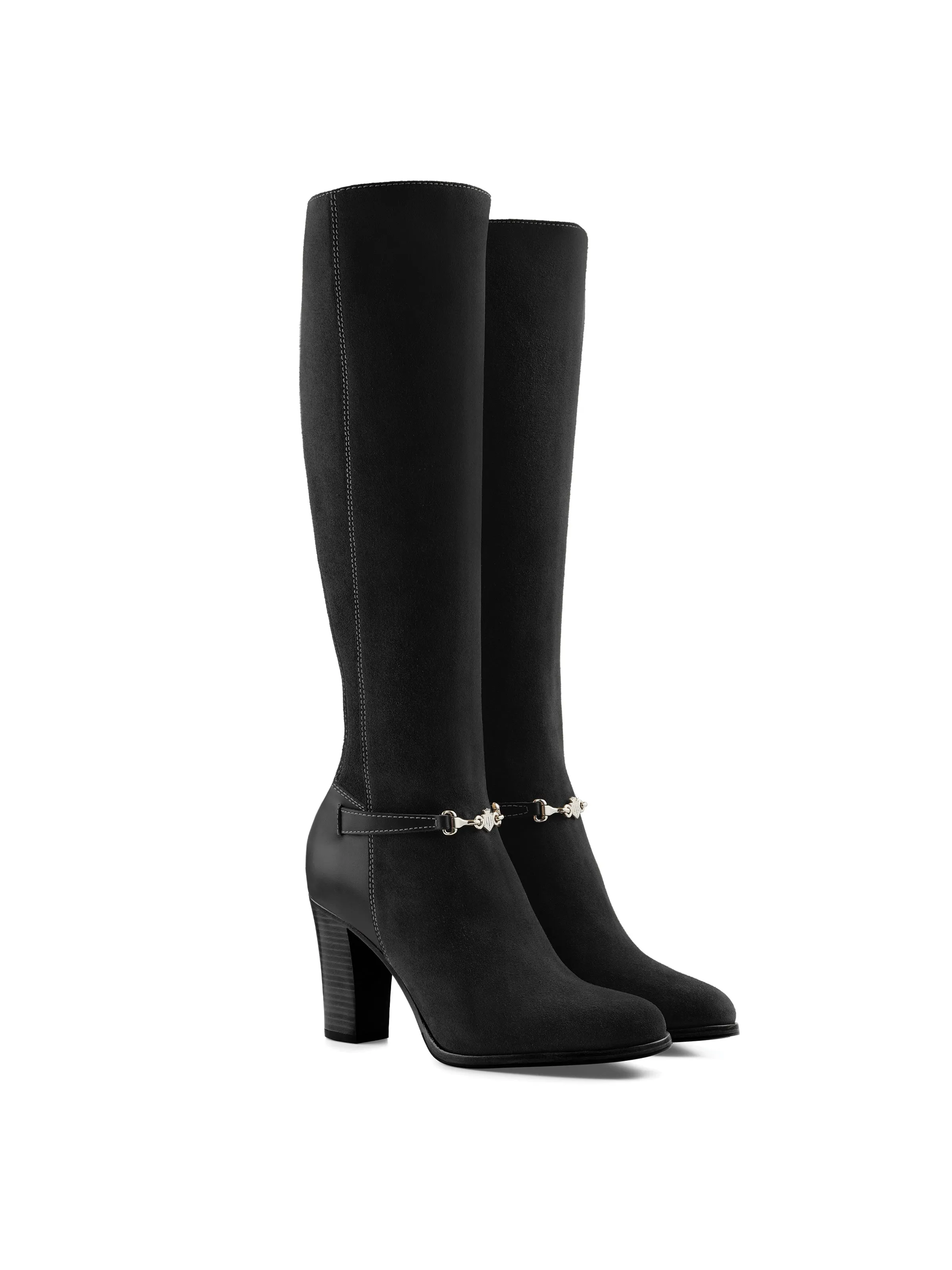 Heeled Octavia (Narrow Fit) - Black Suede