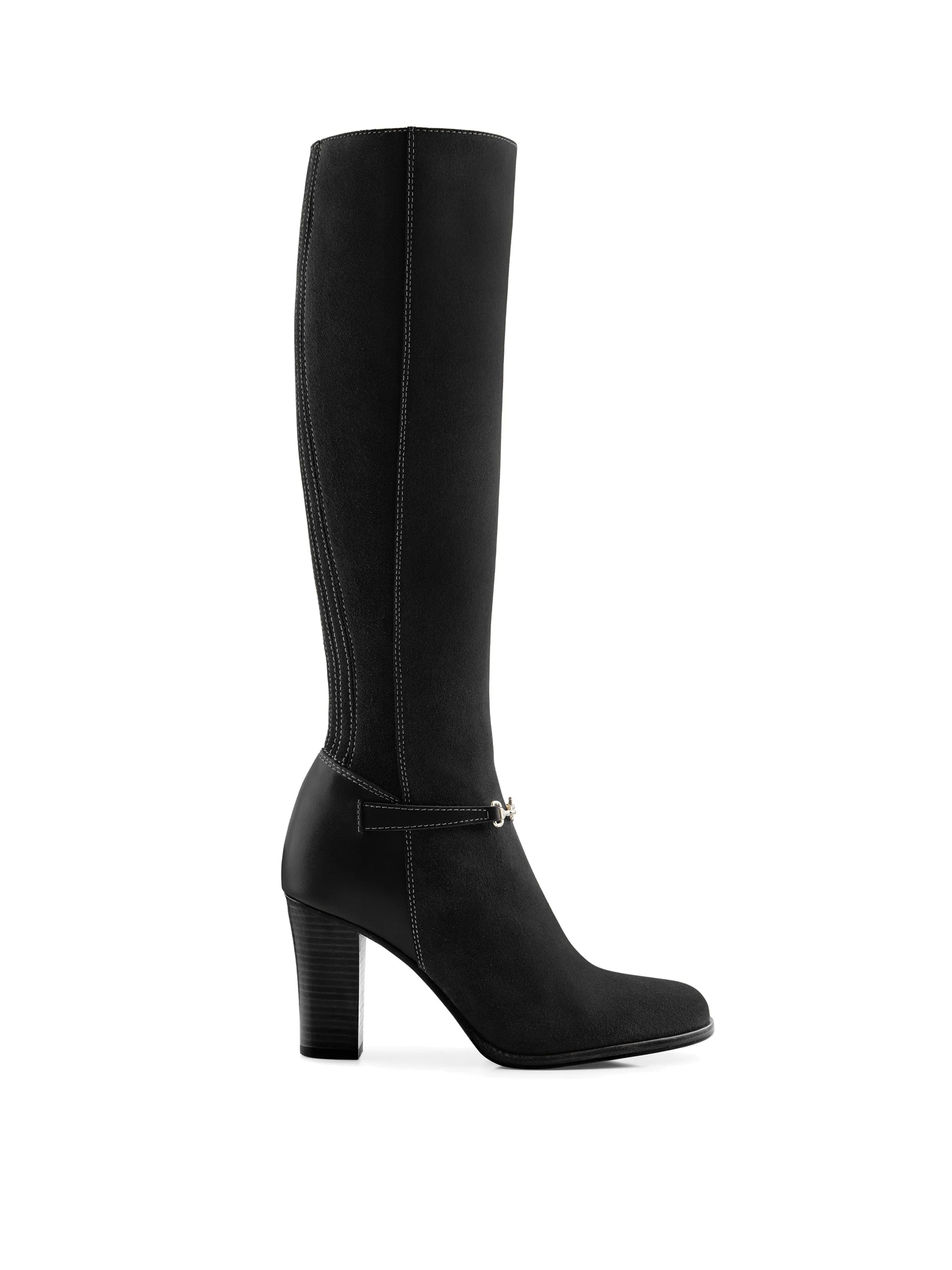 Heeled Octavia (Narrow Fit) - Black Suede