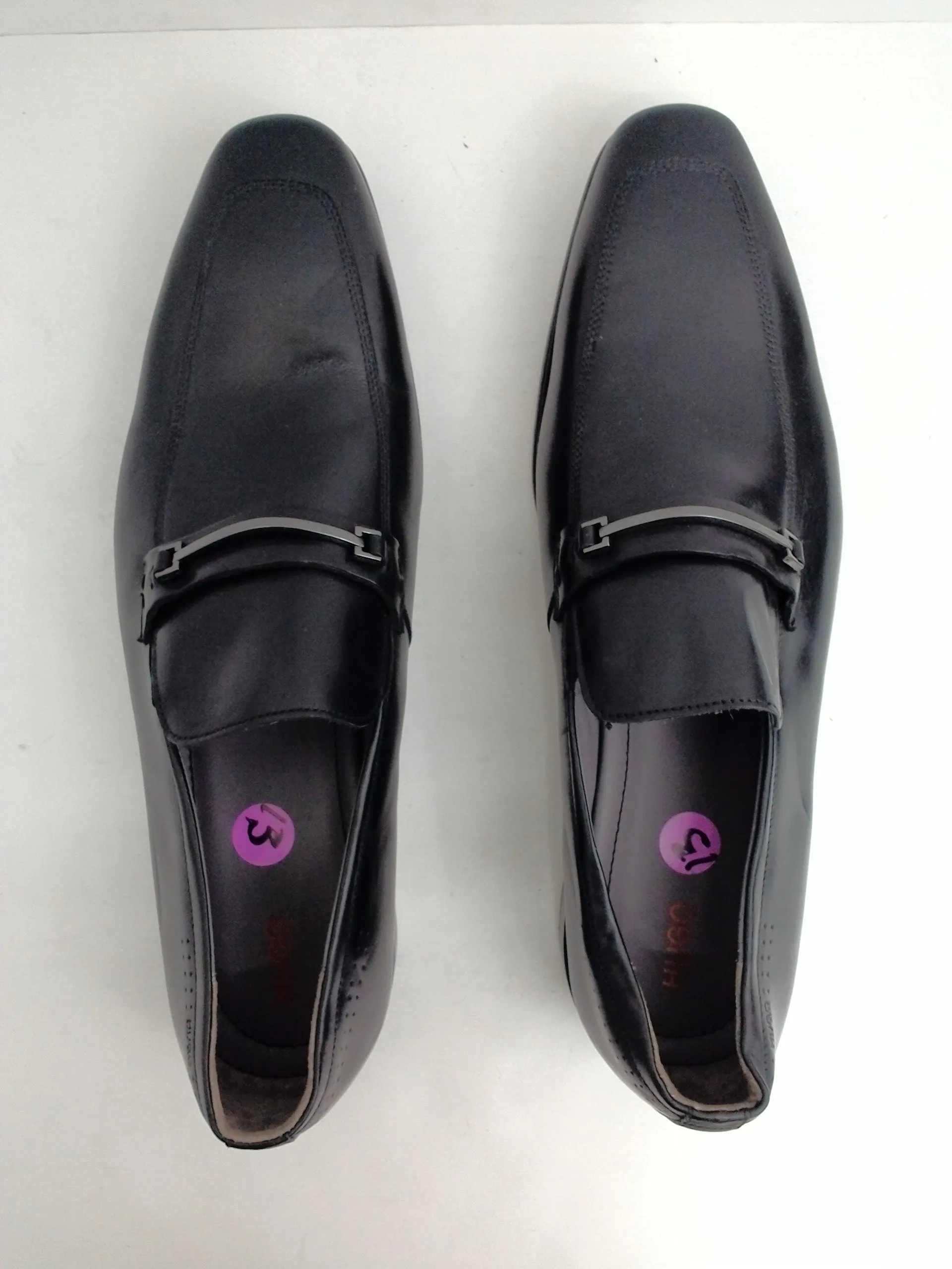 Hugo Boss BOSS Highline Loafers, Black, Leather Size 13 M