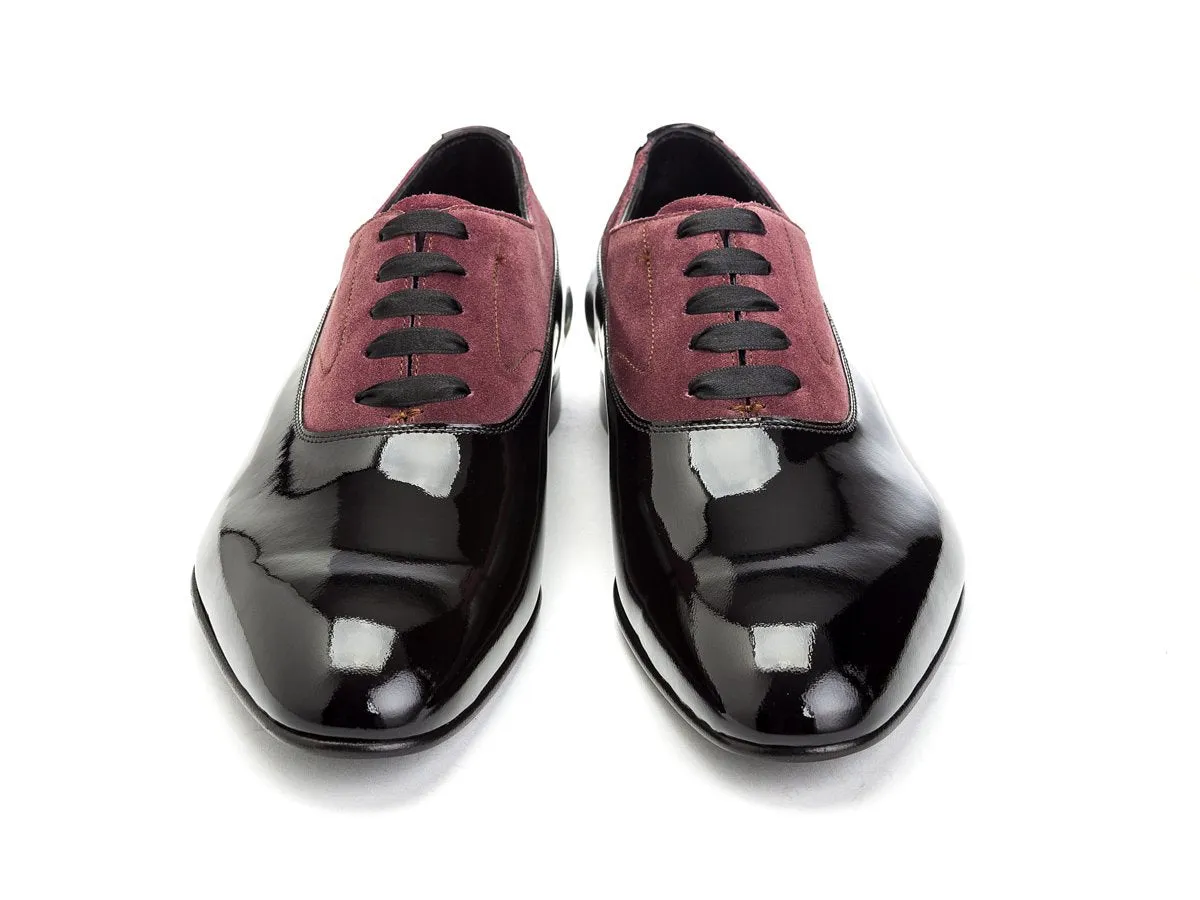 Ifford Black Patent & Claret Suede