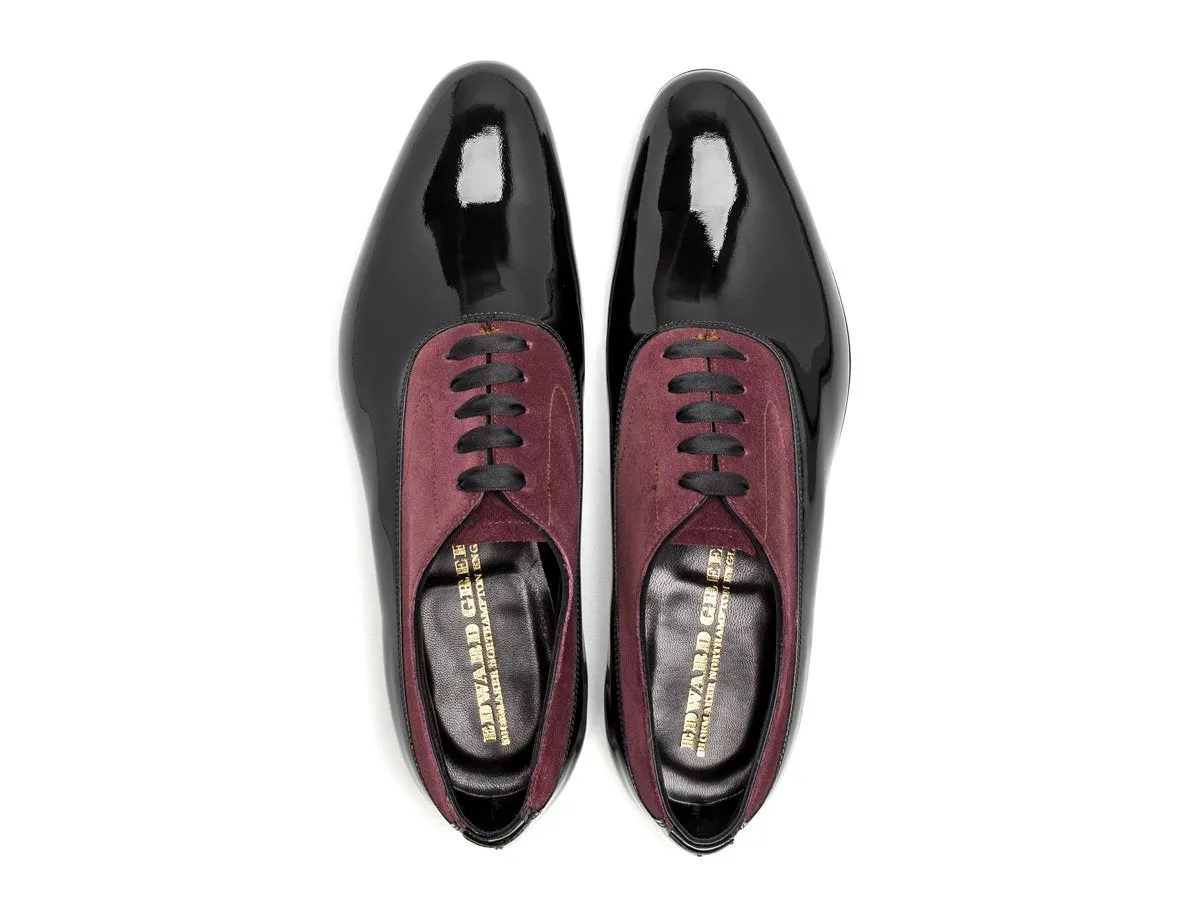 Ifford Black Patent & Claret Suede