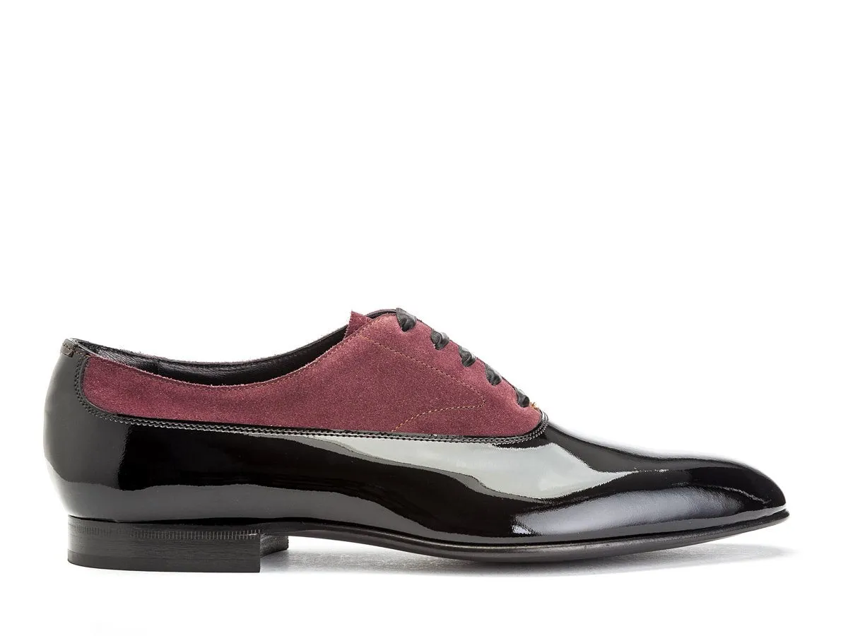 Ifford Black Patent & Claret Suede