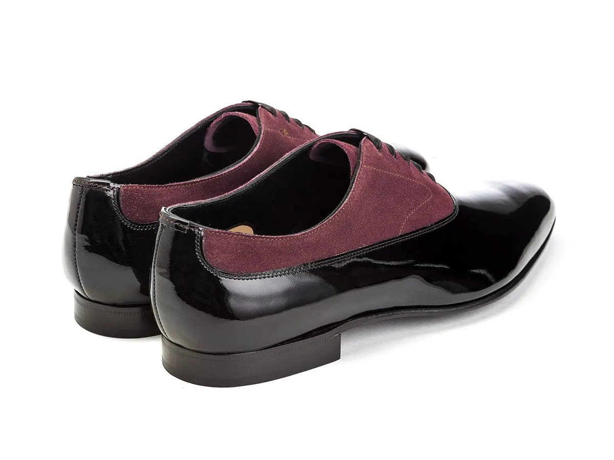 Ifford Black Patent & Claret Suede