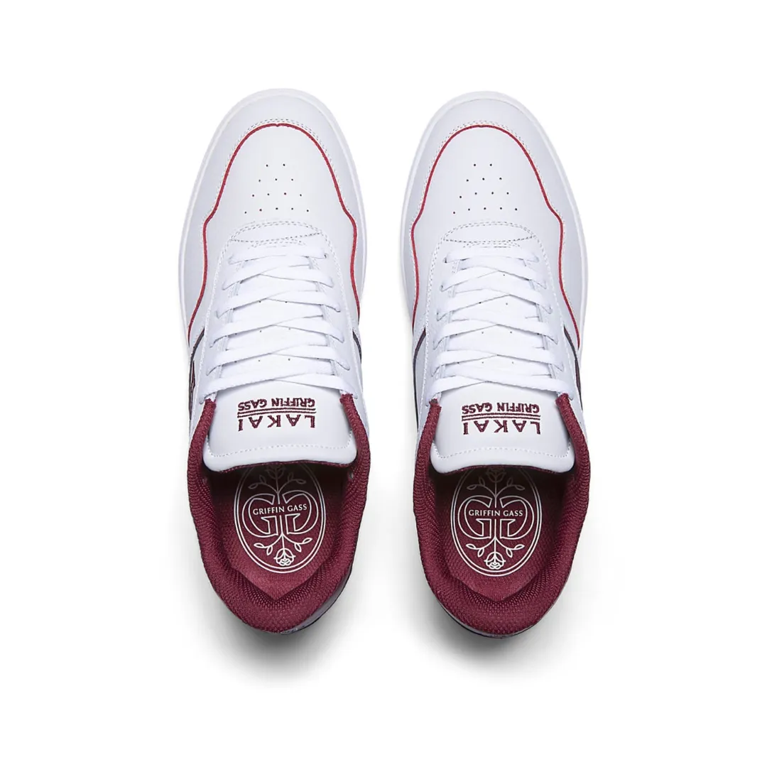 LAKAI - Terrace Shoes [WHITE/BURGUNDY LEATHER] MS324-0130-B00/WHBUL