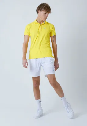 Men Tennis Polo Shirt, yellow