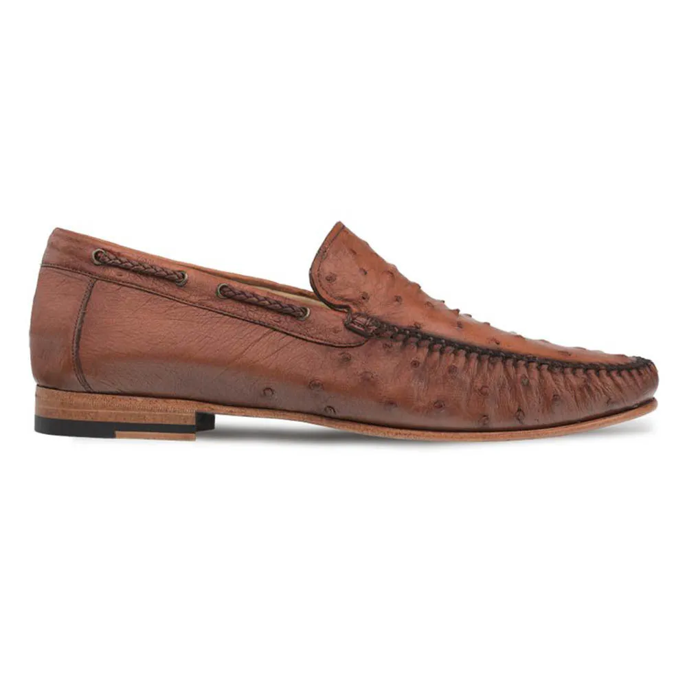 Mezlan Brandy Genuine Ostrich Dress Moccasin